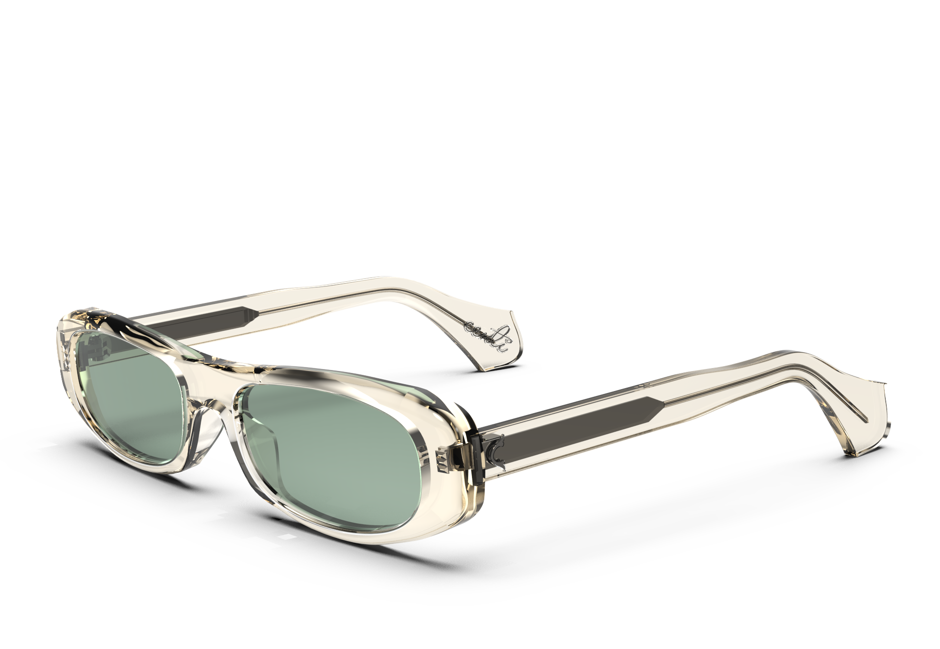 SALOMÉ Champagne w/ Gray Green Lens Non-Polarized 2
