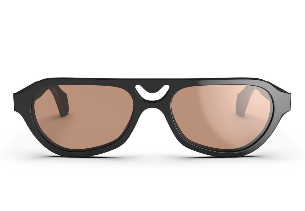 YITO Black w/ Brown Lens Non-Polarized  1