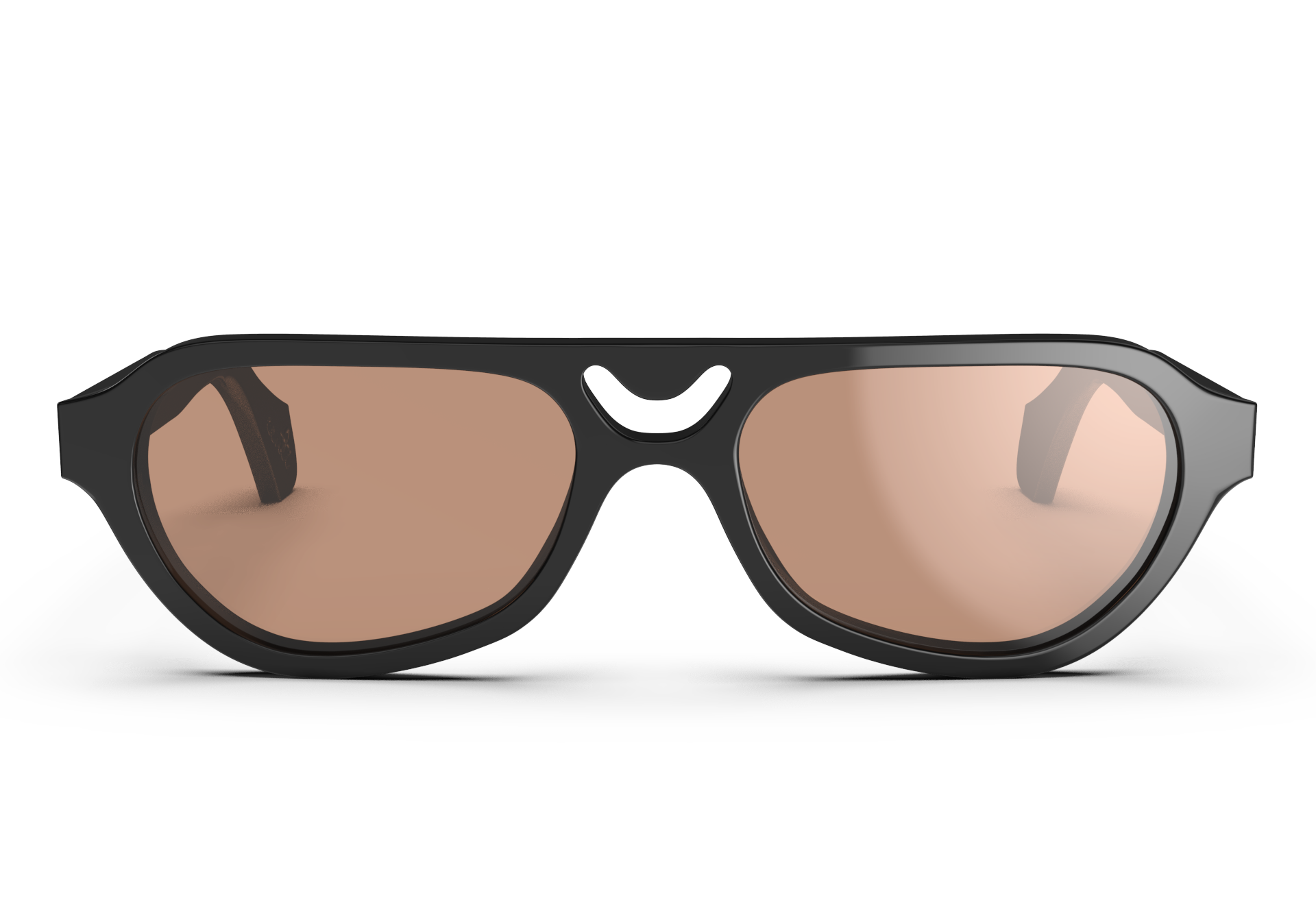 YITO Black w/ Brown Lens Non-Polarized  1