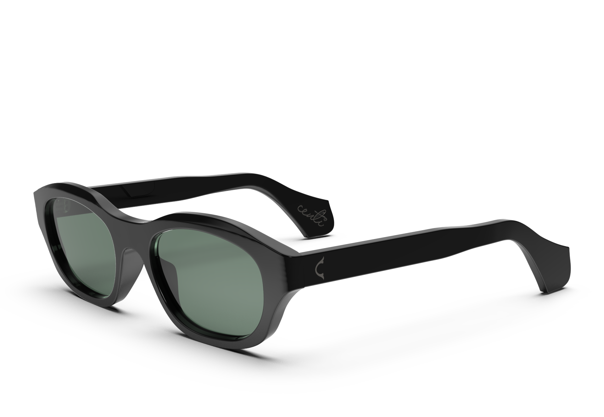 YIYI Black w/ Gray Green Lens Polarized 2