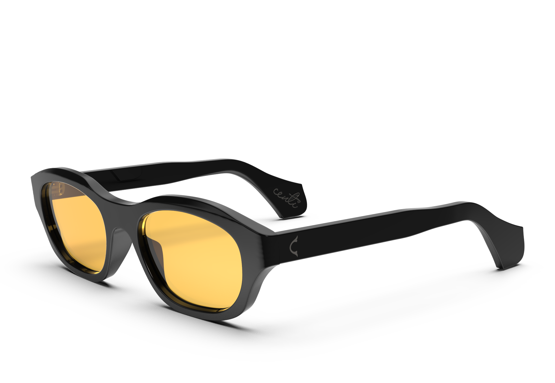 YIYI Black w/ Yellow Lens Non-Polarized 2
