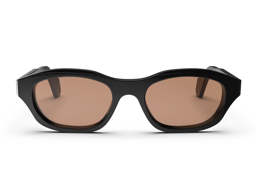YIYI Black w/ Brown Lens Non-Polarized 1
