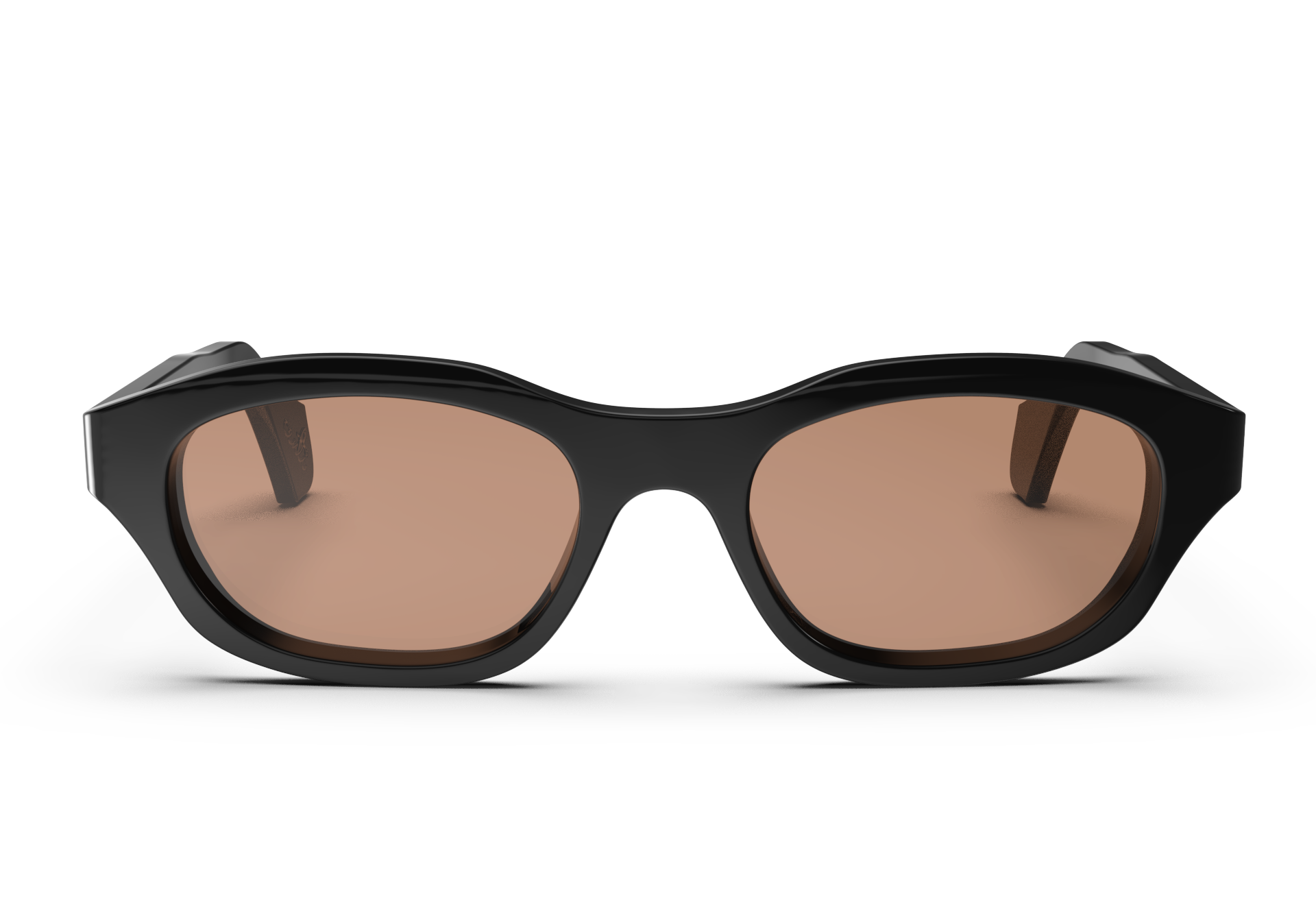 YIYI Black w/ Brown Lens Non-Polarized 1
